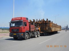 120 tons of sand-excavating hull transport